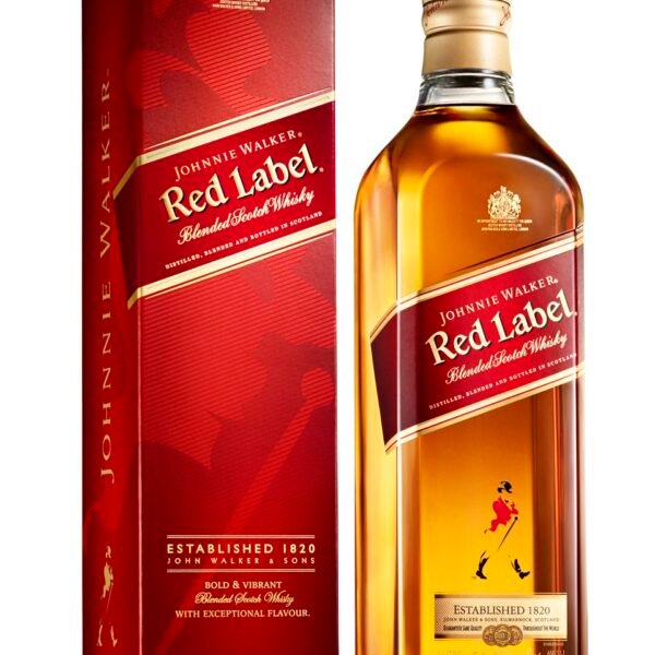 Botella de Johnnie Walker Red Label