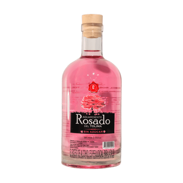 Botella Aguardiente Rosado del Tolima