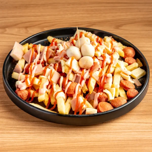 Salchipapa especial