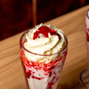 Malteada de frutos rojos